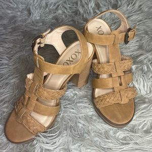 Braided caged heels | brand XOXO